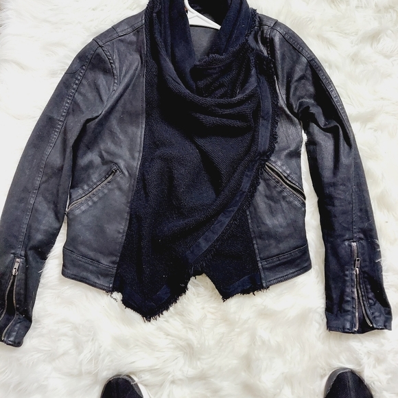Free People Drape Front Moto Jacket - Picture 5 of 10